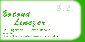 botond linczer business card